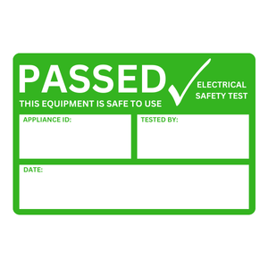 Screenshot of PAT Testing  mock test with multiple-choice health and safety questions