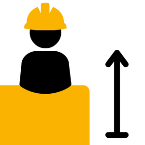 Screenshot of working at height mock test with multiple-choice health and safety questions