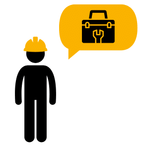 Screenshot of Construction supervisor mock test with multiple-choice health and safety questions