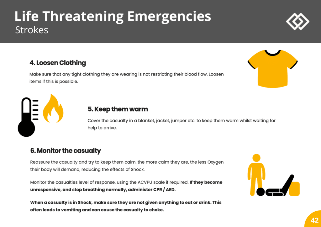 Sample life threatening emergencies course page
